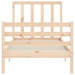 vidaXL Cadre de lit sans matelas 90x200 cm bois de pin massif