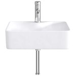 vidaXL Lavabo de salle de bains Chrome 48 5 x 37 5 x 13 cm métal