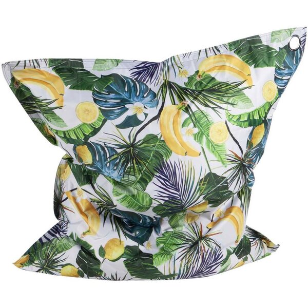 Maxi coussin imprimé intérieur extérieur 110 x 130 cm banane