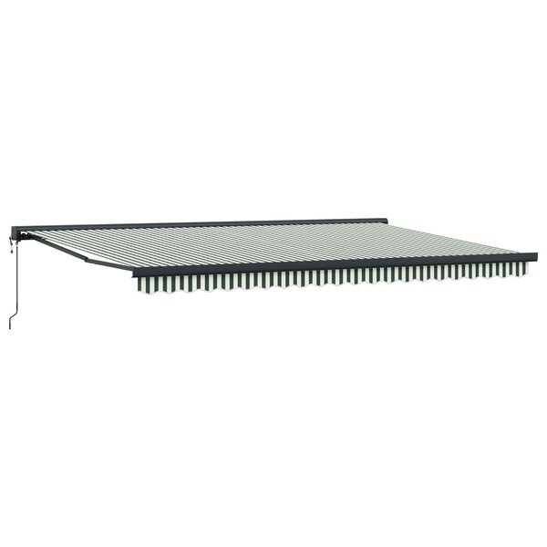 vidaXL Auvent Vert et blanc 500 x 300 x 165 cm Polyester et Aluminium