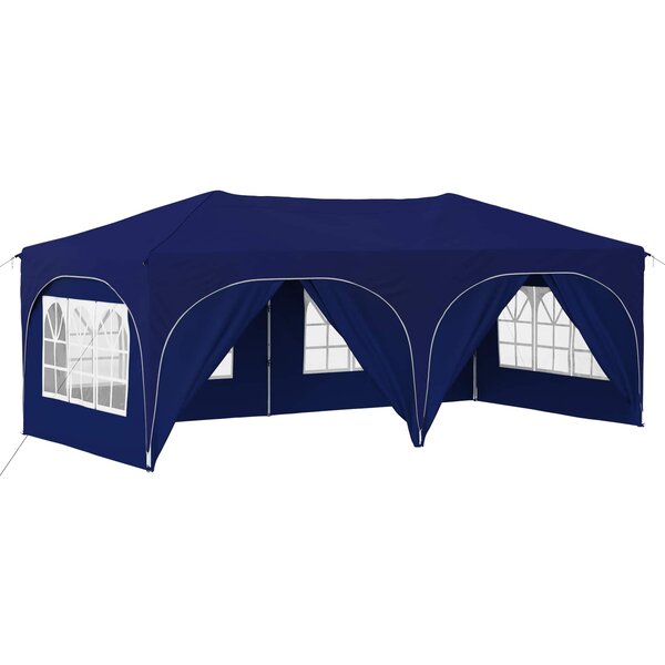 vidaXL Tente de fête pop-up 575 x 288 x 245 cm Bleu Tissu Oxford
