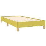 vidaXL Cadre de lit sans matelas vert 100x200 cm tissu