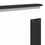 vidaXL Tête de lit Chêne noir 120 cm Bois d'ingénierie