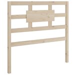 vidaXL Cadre de lit bois massif 75x190 cm petit simple