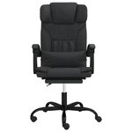 Chaise fauteuil siège pivotante de inclinable de bureau informatique étude similicuir noir 02_0024267