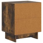vidaXL Cabinet de chevet 2 Pièces Chêne fumé 43 x 34 5 x 50 cm