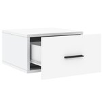 vidaXL Tables de chevet murales 2 Pièces blanc 35x35x20 cm