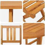 vidaXL Ensemble de salle à manger pour jardin 3 Pièces Noir