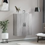 vidaXL Armoire murale sonoma gris 69 5x34x90 cm bois d'ingénierie