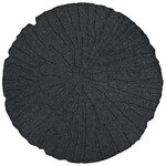 vidaXL Pierre de marchage 6 Pièces Noir Ø 45 x 1 8 cm Caoutchouc