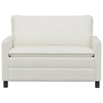 vidaXL Canapé Crème 126 x 81 x 87 5 cm Polyester