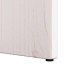 vidaXL Table basse 2 Pièces Blanc 41 5 x 41 5 x 41 cm Bois massif en pin