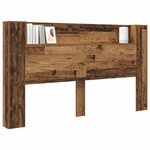 vidaXL Tête de lit Bois ancien 180 x 17 x 104 5 cm Bois d'ingénierie