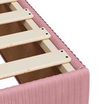 vidaXL Cadre de lit sans matelas rose 200x200 cm velours