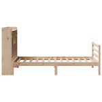 vidaXL Lit bibliothèque sans matelas 90x190 cm bois de pin massif