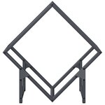 vidaXL Portant de bois chauffage anthracite 50x25x50 cm