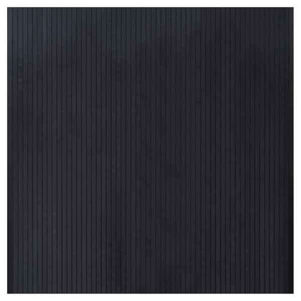 vidaXL Tapis rectangulaire noir 100x100 cm bambou