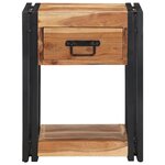 vidaXL Table de nuit 40x35x50 cm en bois d'acacia massif
