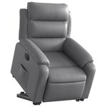 vidaXL Fauteuil inclinable électrique gris similicuir