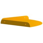 vidaXL Étagère flottante 2 Pièces Jaune moutarde 24 x 24 x 2 cm