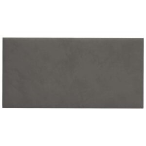 vidaXL Tête de lit murale 12 Pièces Gris foncé Velours