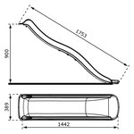 AXI Toboggan SKY175 Vert 175 cm