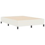 vidaXL Cadre de lit Crème 160 x 200 cm Tissu en velours côtelé