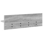 vidaXL Porte-manteau mural avec étagère Sonoma gris 60 x 10.5 x 18 cm