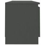 vidaXL Meuble TV Gris 120x30x35 5 cm Bois d'ingénierie