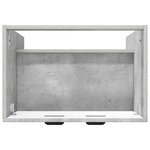 vidaXL Armoire sous évier de salle de bain Gris béton