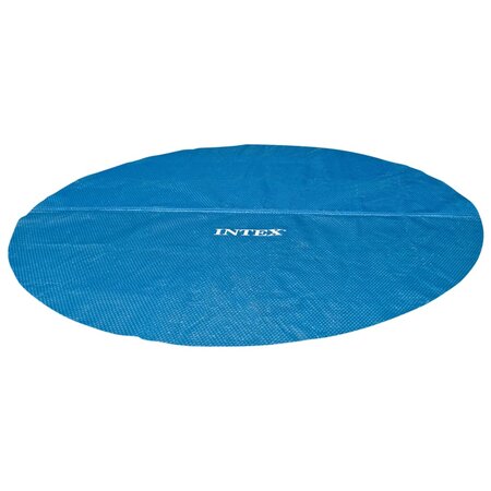 Intex Couverture solaire de piscine bleu 448 cm polyéthylène