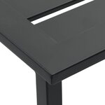 vidaXL Ensemble de bar de jardin 5 Pièces noir acier enduit de poudre
