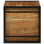 vidaXL Boîte de Rangement 50 x 50 x 50 cm Bois d'acacia massif