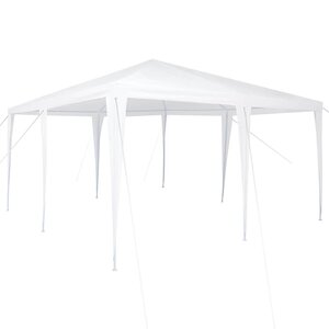vidaXL Tente de fête Blanc 400 x 400 x 266 cm Polyester et Acier