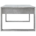 vidaXL Table basse gris béton 102x50x35 cm bois d'ingénierie