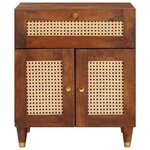 vidaXL Tables de chevet 50 x 33 x 60 cm Bois de mangue massif