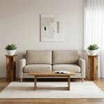 vidaXL Support de Plante 2 Pièces Bois ancien 29 5 x 29 5 x 60 cm