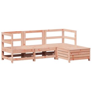 vidaXL Salon de jardin 4 Pièces bois massif sapin de douglas