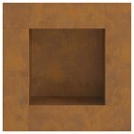 vidaXL Braise Marron 80 x 80 x 40 cm Acier résistant aux intempéries