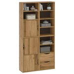 vidaXL Armoires latérales 4 Pièces ODDA 40x24x79 cm bois massif pin
