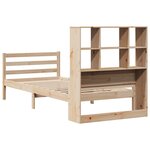 vidaXL Lit bibliothèque sans matelas 90x200 cm bois de pin massif