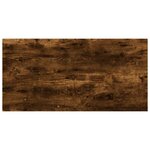 vidaXL Étagères murales 4 Pièces chêne fumé 40x20x1 5cm bois d'ingénierie