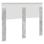 vidaXL Tête de lit Gris béton 120 cm Bois d'ingénierie