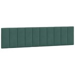 vidaXL Cadre de lit avec tête de lit Vert foncé 200x200 cm Velours