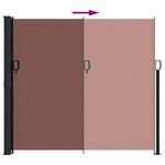 vidaXL Auvent latéral rétractable marron 180x500 cm