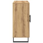 vidaXL Buffet chêne artisanal 90 x 34 x 80 cm Bois d'ingénierie