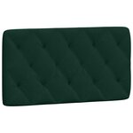 vidaXL Cadre de lit sans matelas vert foncé 100x200 cm velours