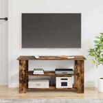 vidaXL Support de télévision Chêne fumé 100 x 40 x 50 cm