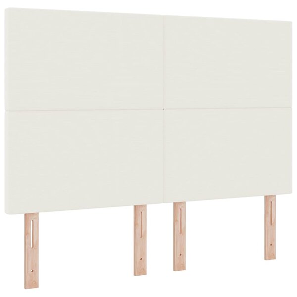 vidaXL Tête de lit avec tête de lit Crème 144 cm Cuir synthétique