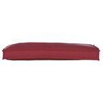 vidaXL Coussin pour banc de palette Bordeaux 100 x 40 x 8 cm